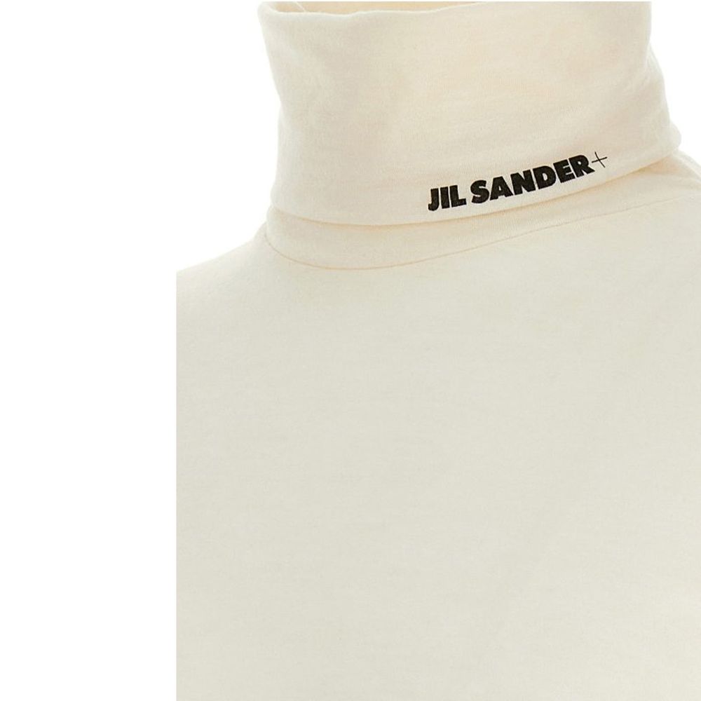 White Polyester Turtleneck