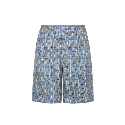 Blue Silk Shorts