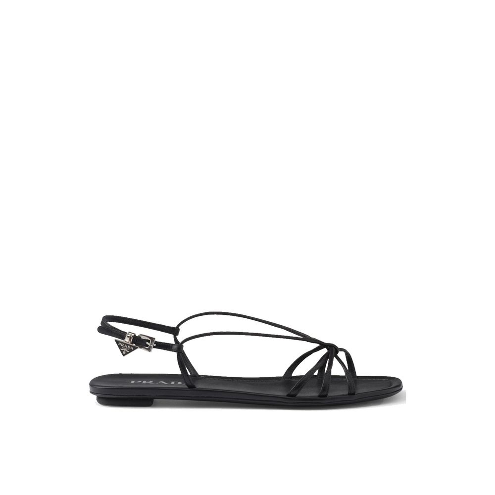 Black Calfskin Sandals