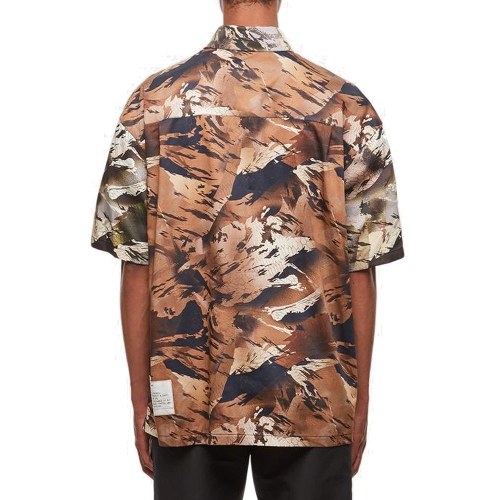 Green Cotton Pattern Shirt