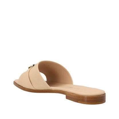 Beige Calfskin Sandals
