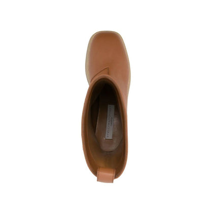Brown Polyethylene Chelsea Boots