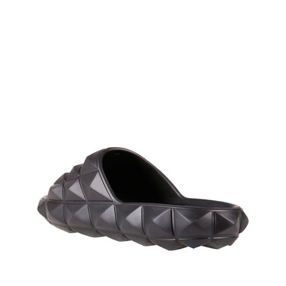 Black Rubber Slippers