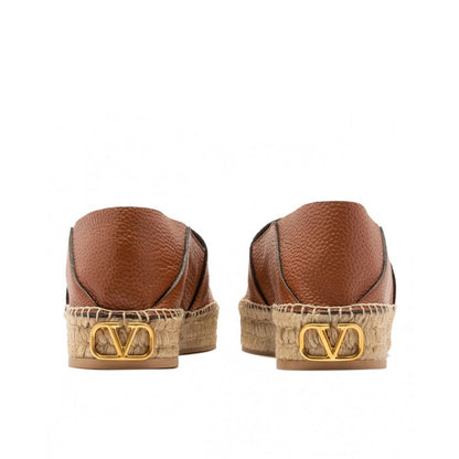 Brown Calfskin Espadrilles