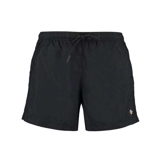 Black Polyamide Short And Mini Shorts