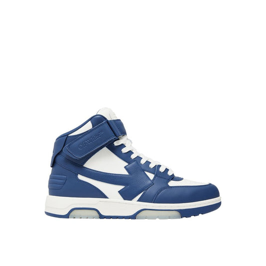 Blue Calfskin High Top Sneakers