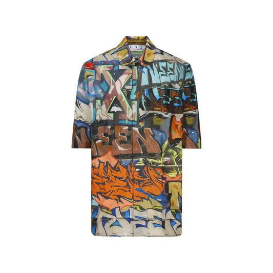 Black Polyamide Pattern Shirt