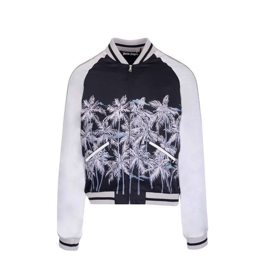 Black Polyester Bomber