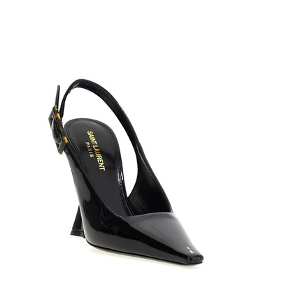 Black Calfskin High Heel Pumps