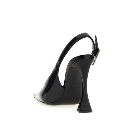 Black Calfskin High Heel Pumps