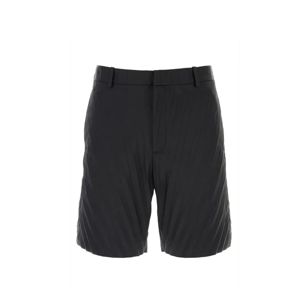 Black Nylon Bermuda Shorts