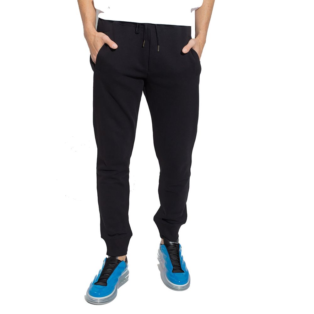 Black Cotton Joggers (Workout Pants)