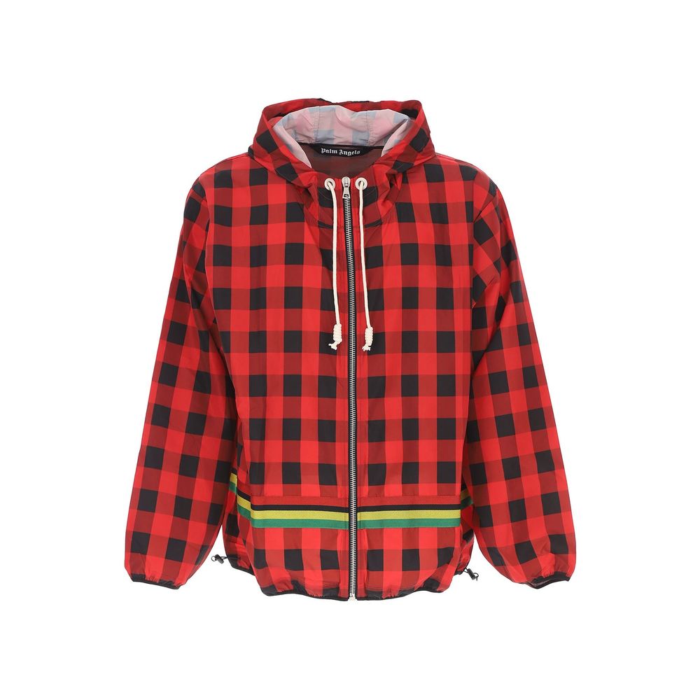 Red Polyester Shell Jacket