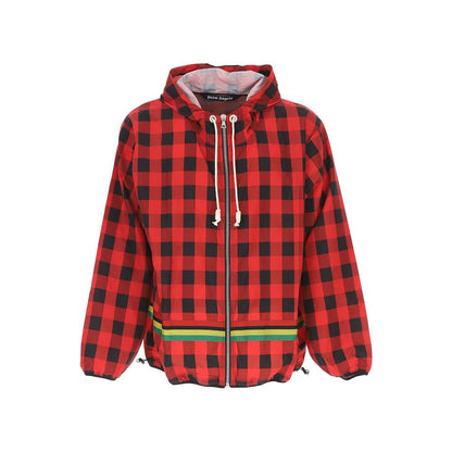 Red Polyester Shell Jacket