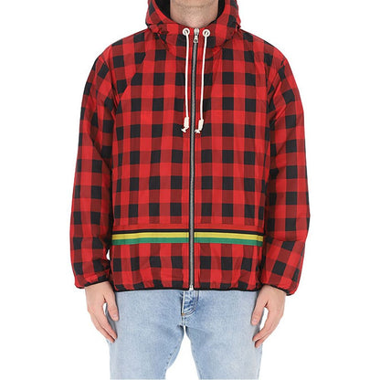 Red Polyester Shell Jacket