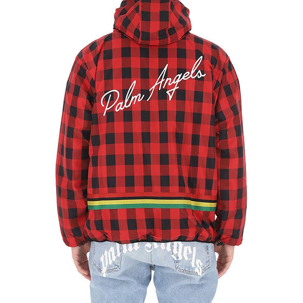 Red Polyester Shell Jacket
