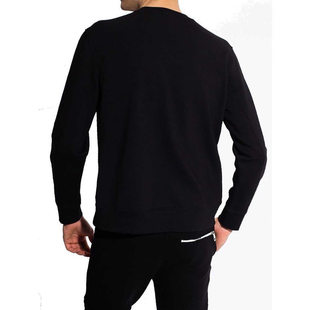Black Cotton Sweatshirt