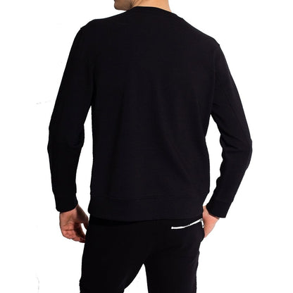 Black Cotton Sweatshirt