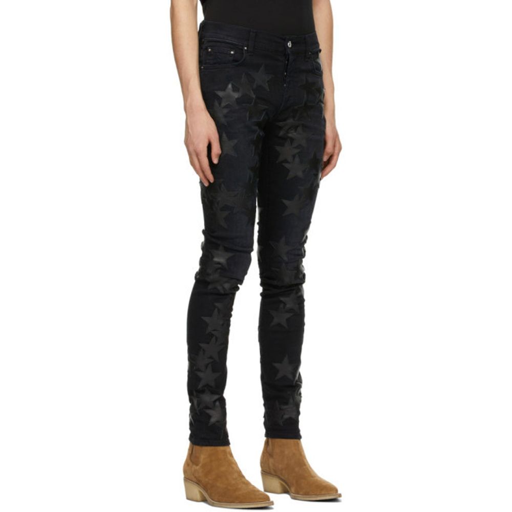 Gray Cotton Skinny Jeans