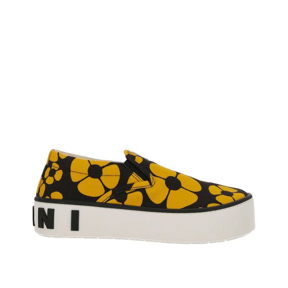 Black Cotton Low Top Sneakers
