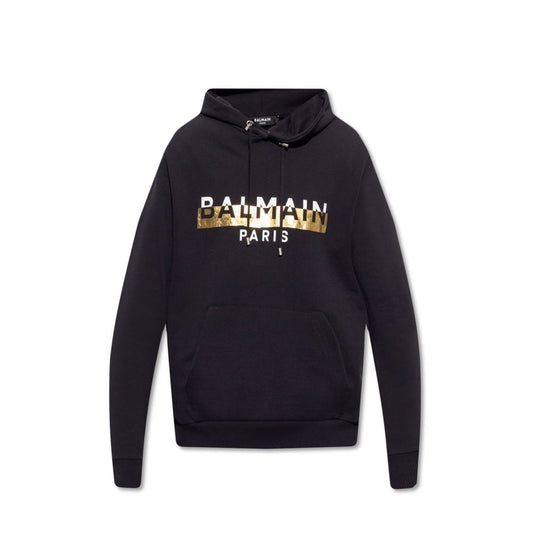 Black Cotton Sweatshirt