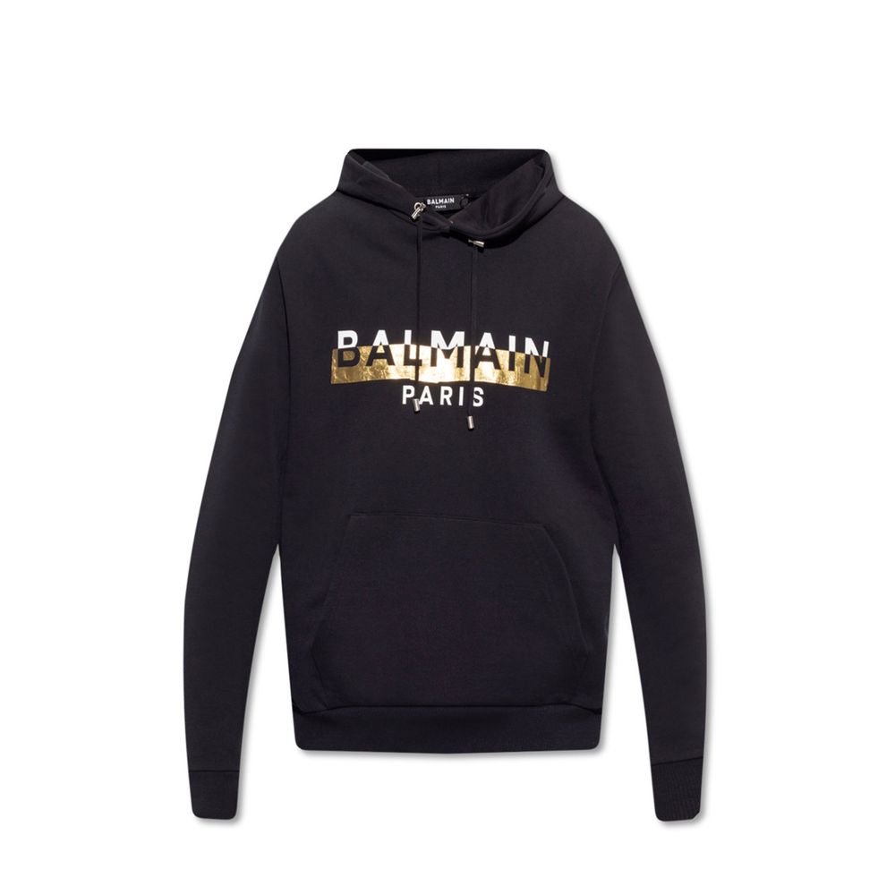 Black Cotton Sweatshirt
