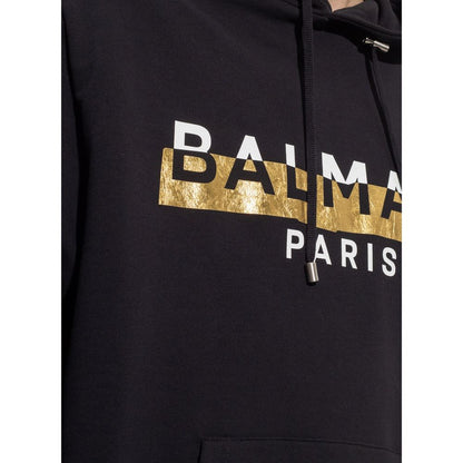 Black Cotton Sweatshirt