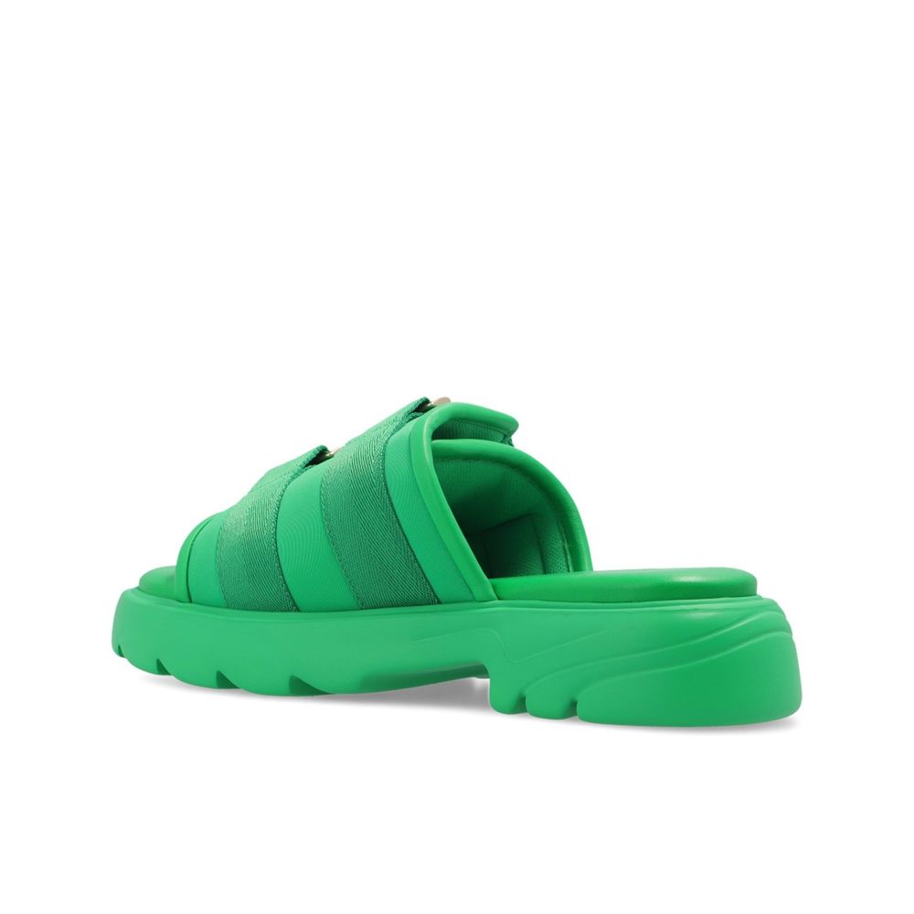 Green Nylon Slides