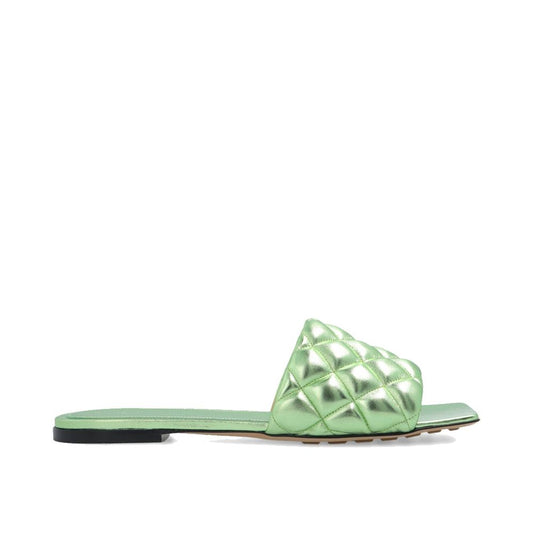 Green Calfskin Sandals