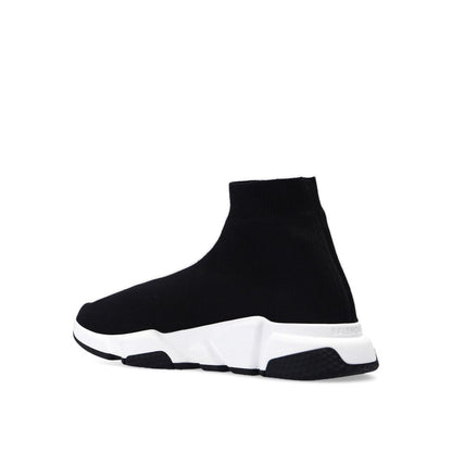 Black Fabric Athletic Sneakers