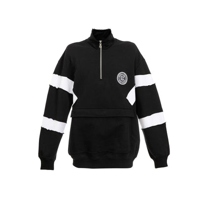 Black Cotton Sweatshirt