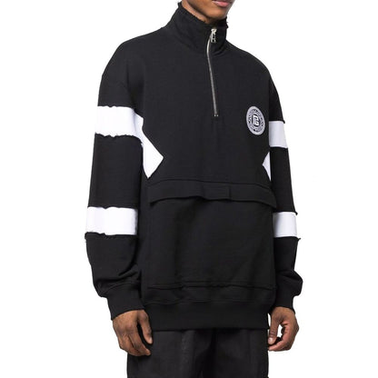 Black Cotton Sweatshirt
