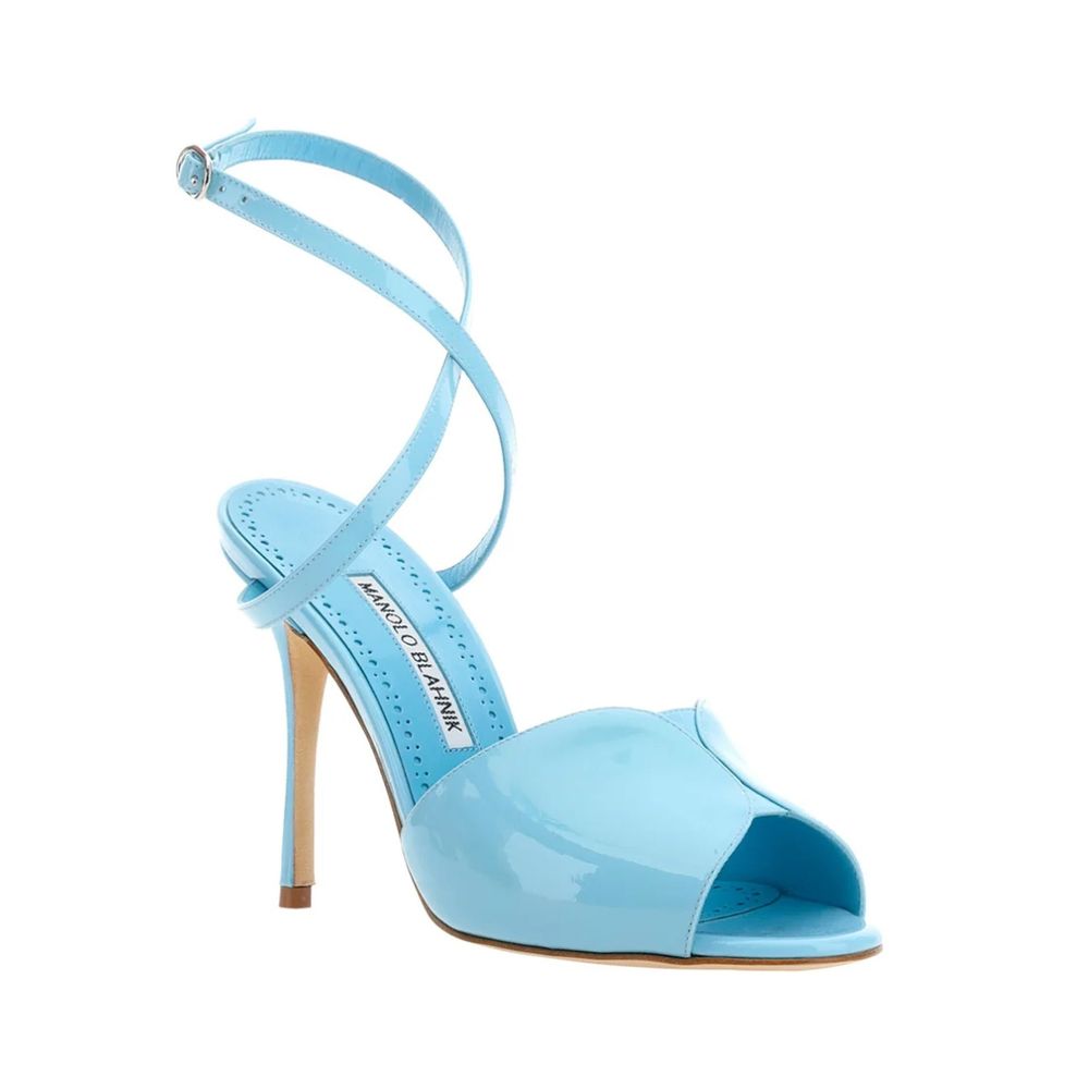 Blue Calfskin Sandals
