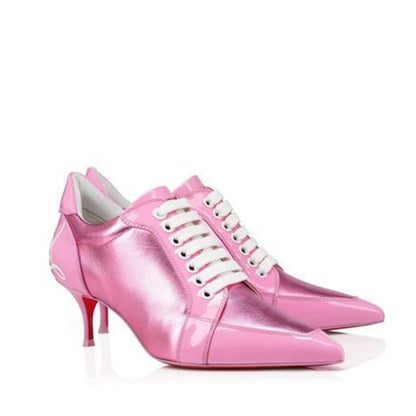 Multicolor Calfskin Lace-Up