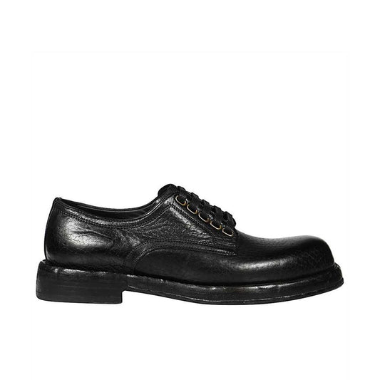 Black Leather Oxfords And Derbies