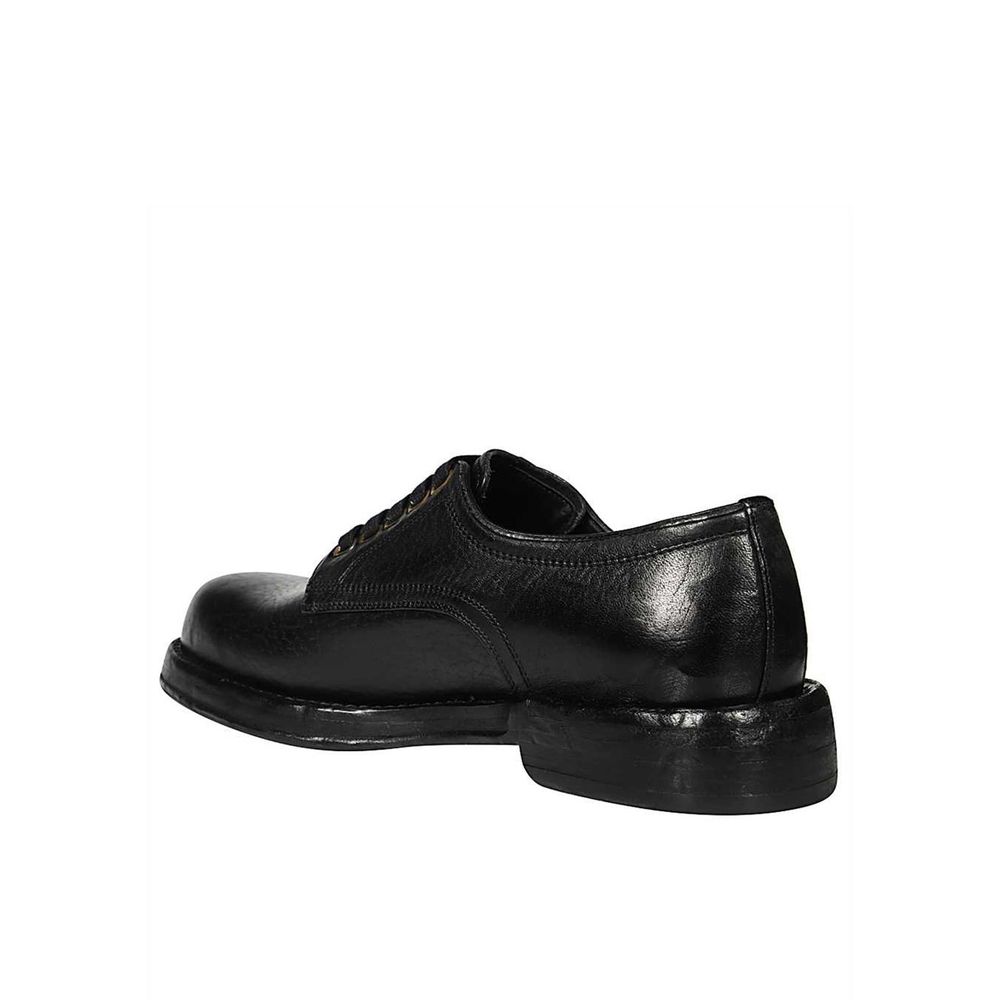 Black Leather Oxfords And Derbies