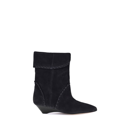 Black Calf Leather Bos Taurus Ankle Boots