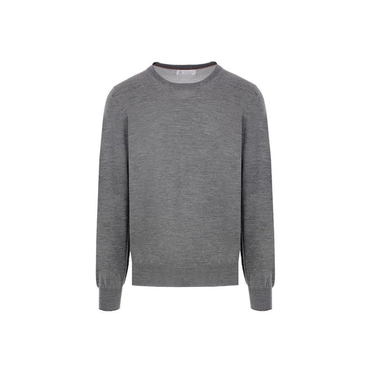 Gray Cashmere Men Sweater