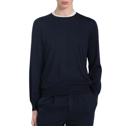 Blue Cashmere Men Sweater
