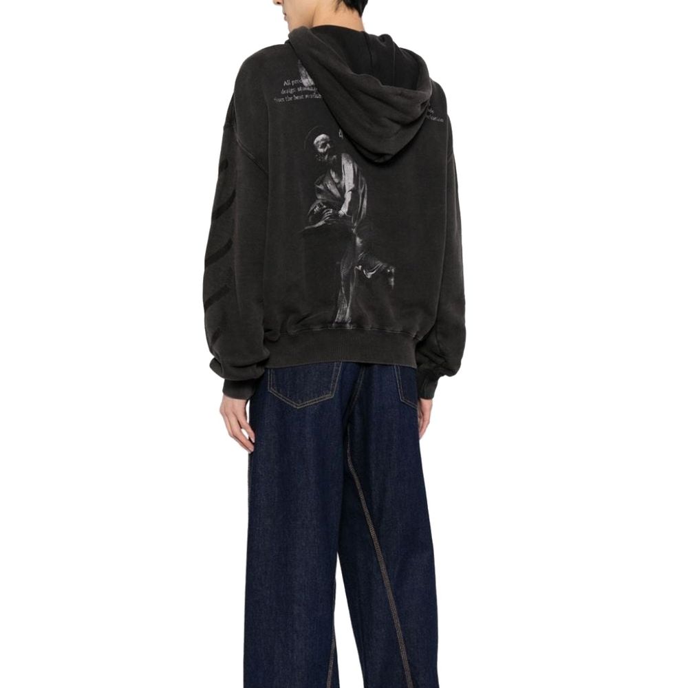 Black Cotton Sweatshirt