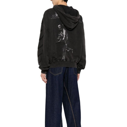 Black Cotton Sweatshirt