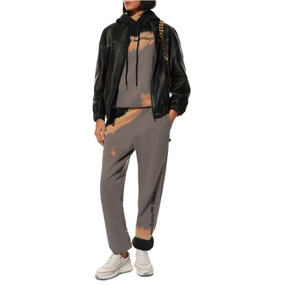 Gray Cotton Women Track Pant