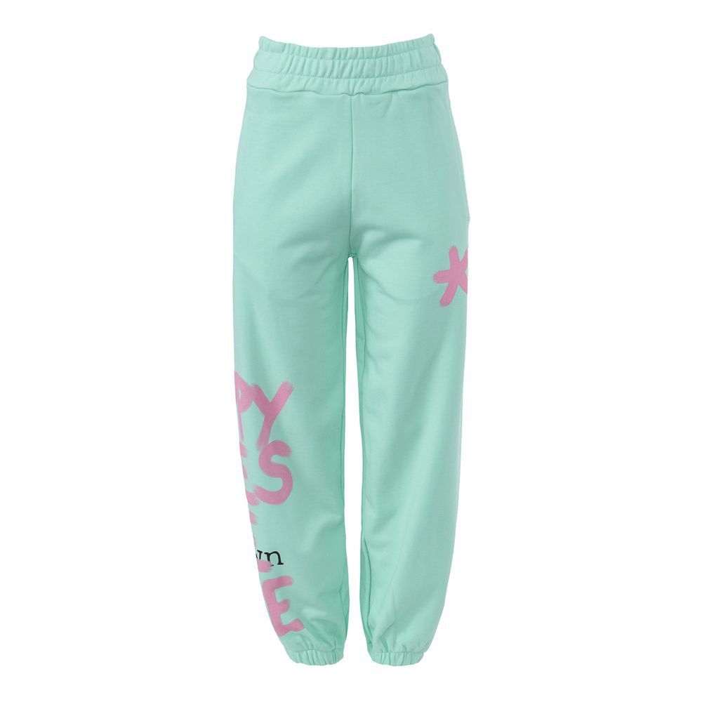 Green Cotton Women Trouser
