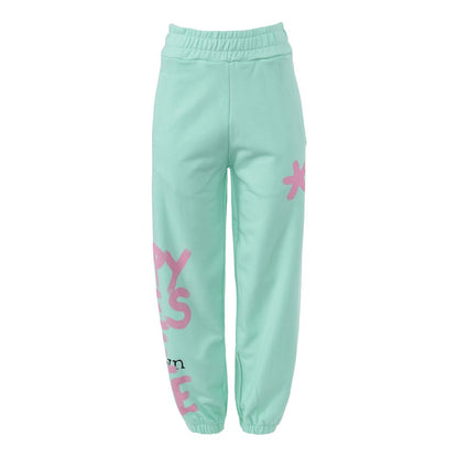 Green Cotton Women Trouser
