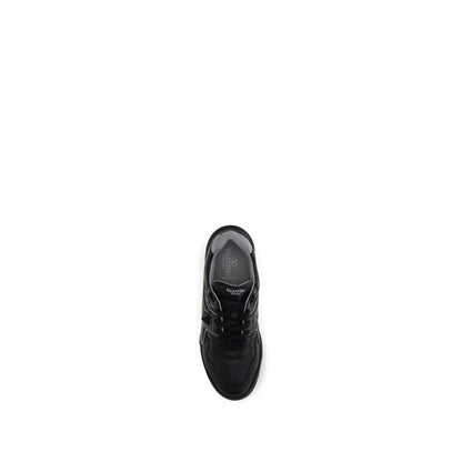 Black Calf Leather Bos Taurus Low Top Sneakers