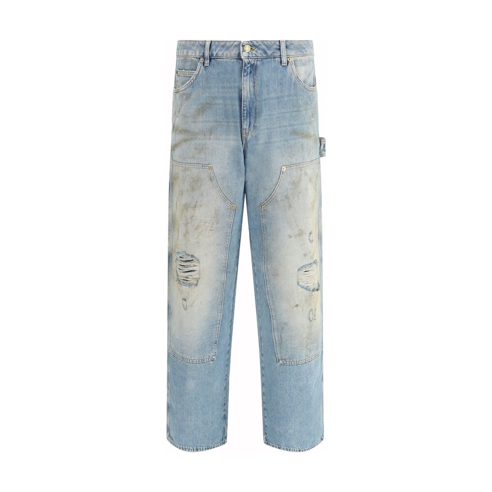 Light Blue Cotton Jeans Denim