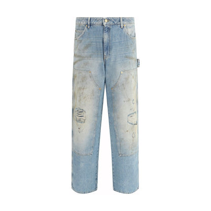 Light Blue Cotton Jeans Denim