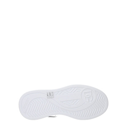 White Leather Low Top Sneakers