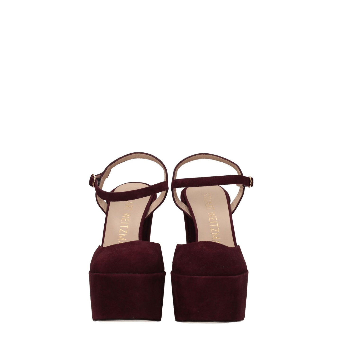 Red Leather Platform Sandals