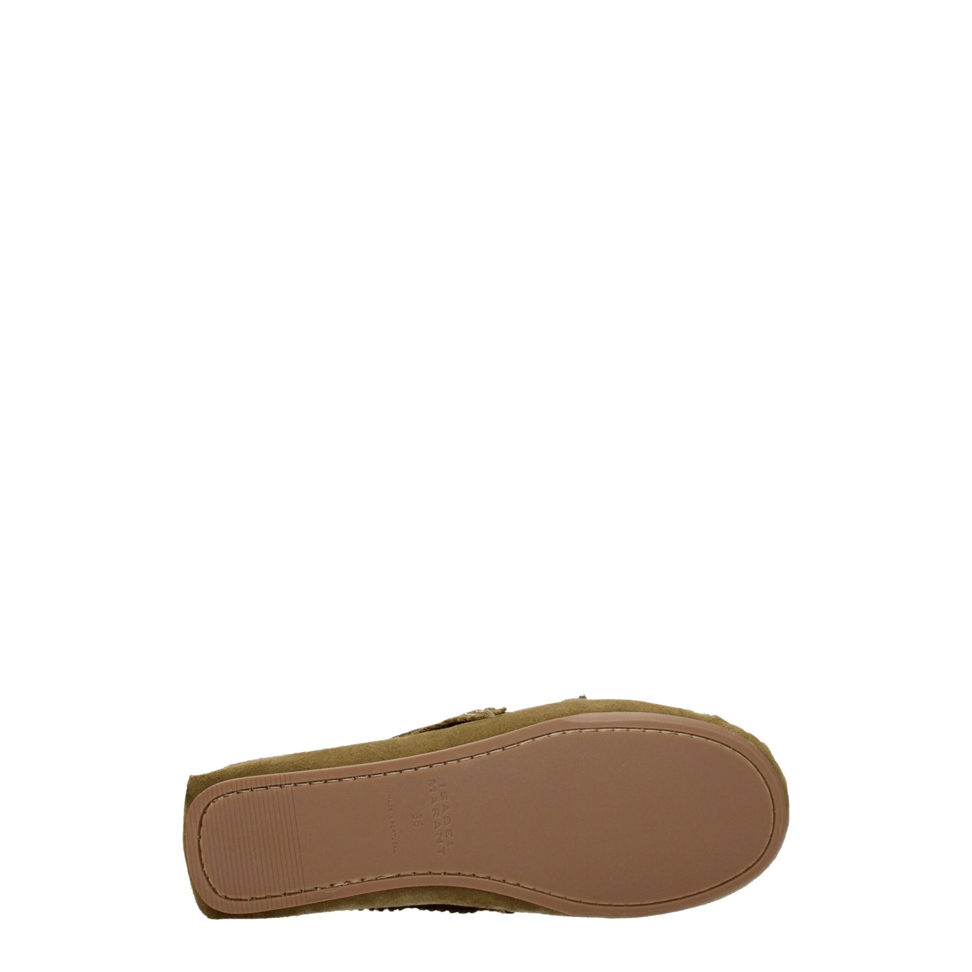 Green Leather Slip-On Loafers